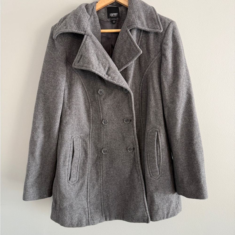 Esprit Women's Gray Pea Coat